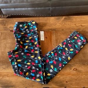 Holiday Time Christmas Leggings Size Small